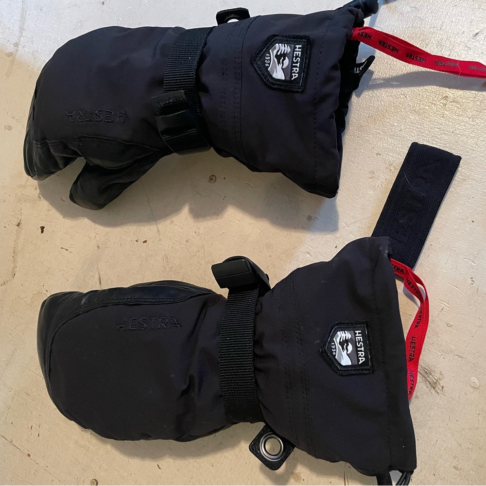 Army leather extreme mitten